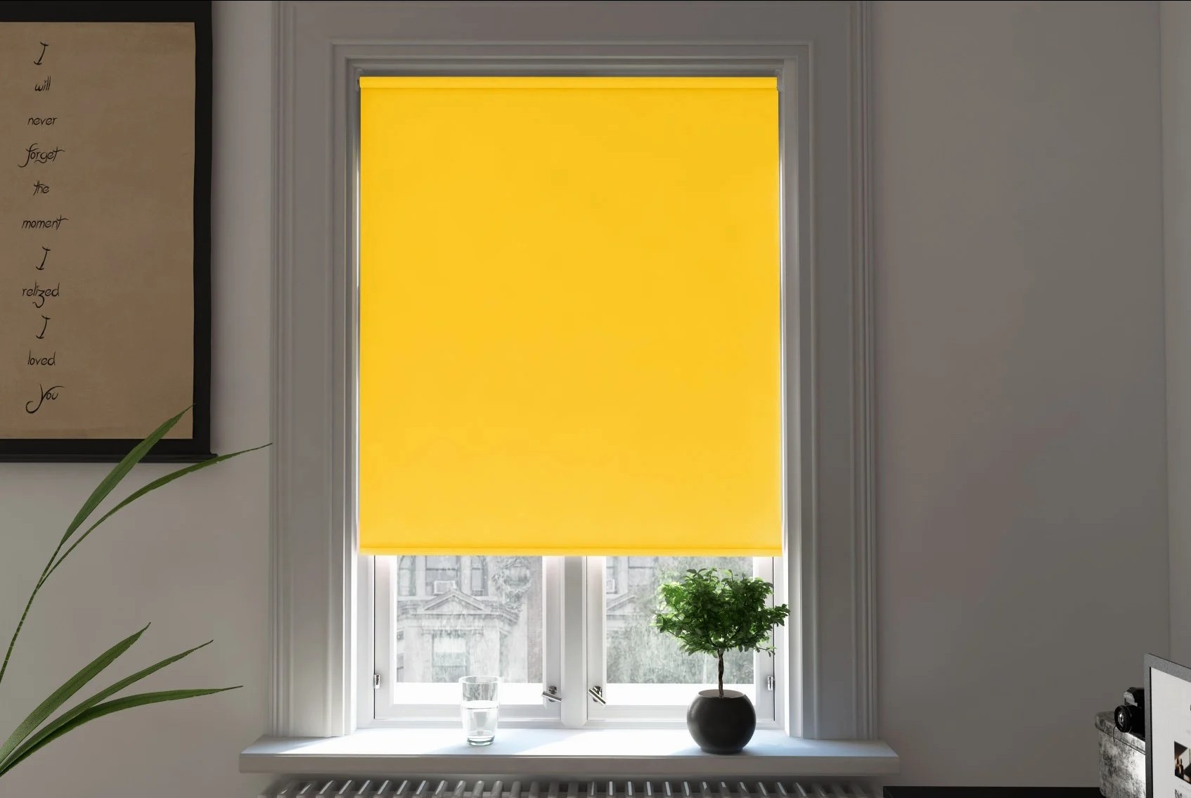 bosa blackout sunshine easytwist no drill roller blind