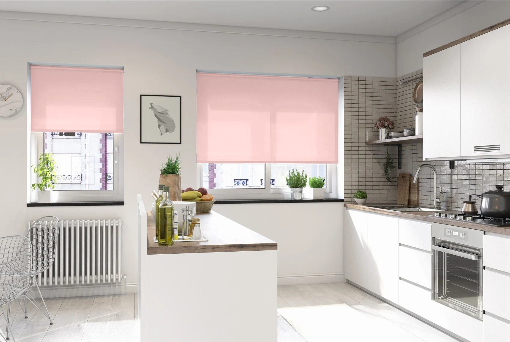 catania dimout dusty pink easytwist no drill roller blind