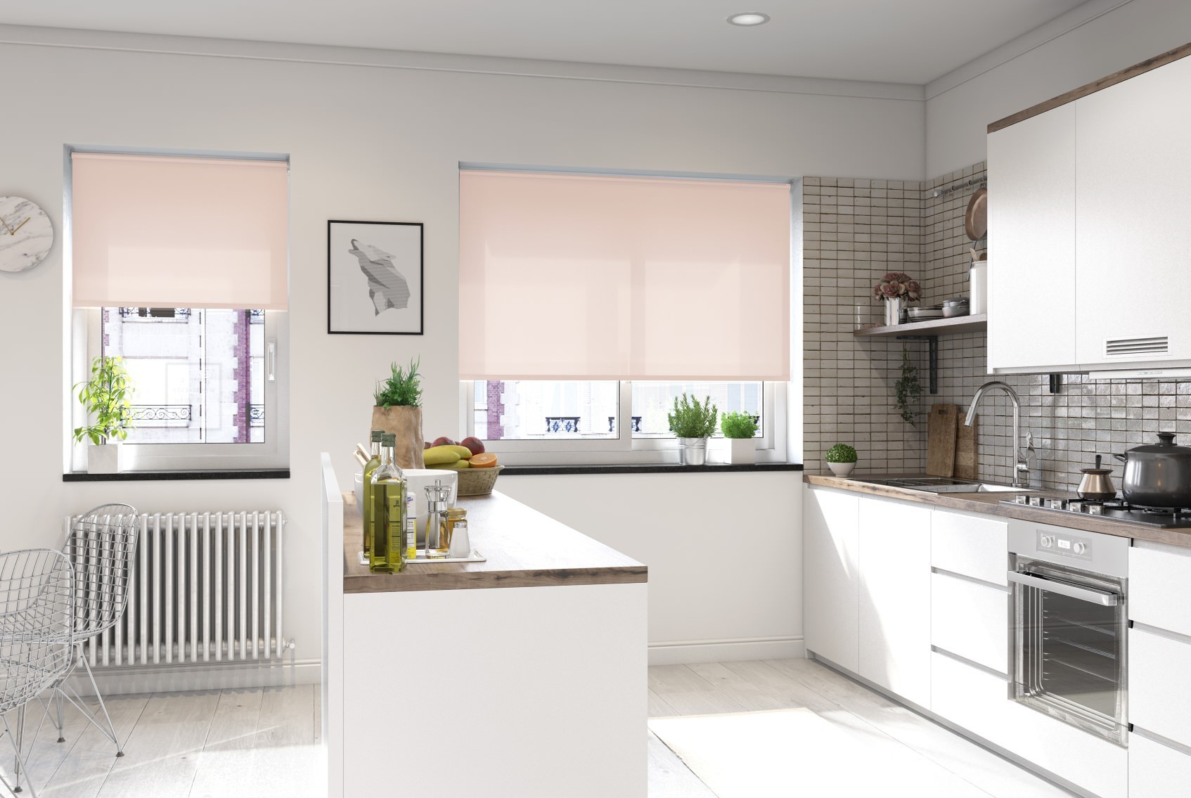 catania dimout linen easytwist no drill roller blind