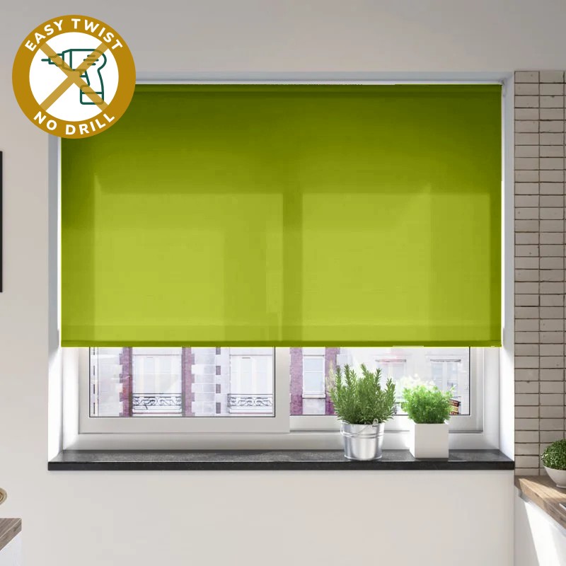 Catania Dimout Moss EasyTwist No Drill Roller Blind