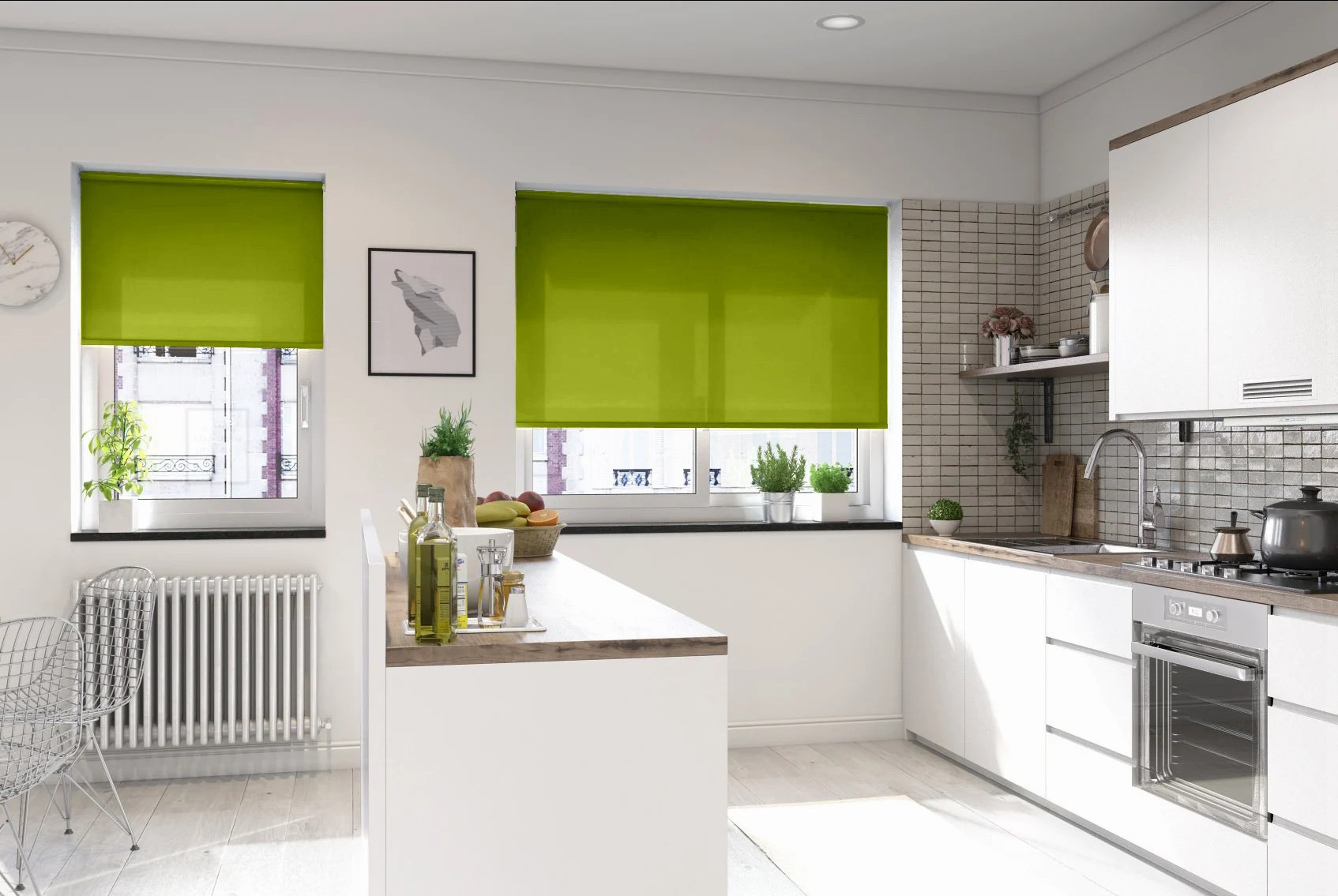 catania dimout moss easytwist no drill roller blind