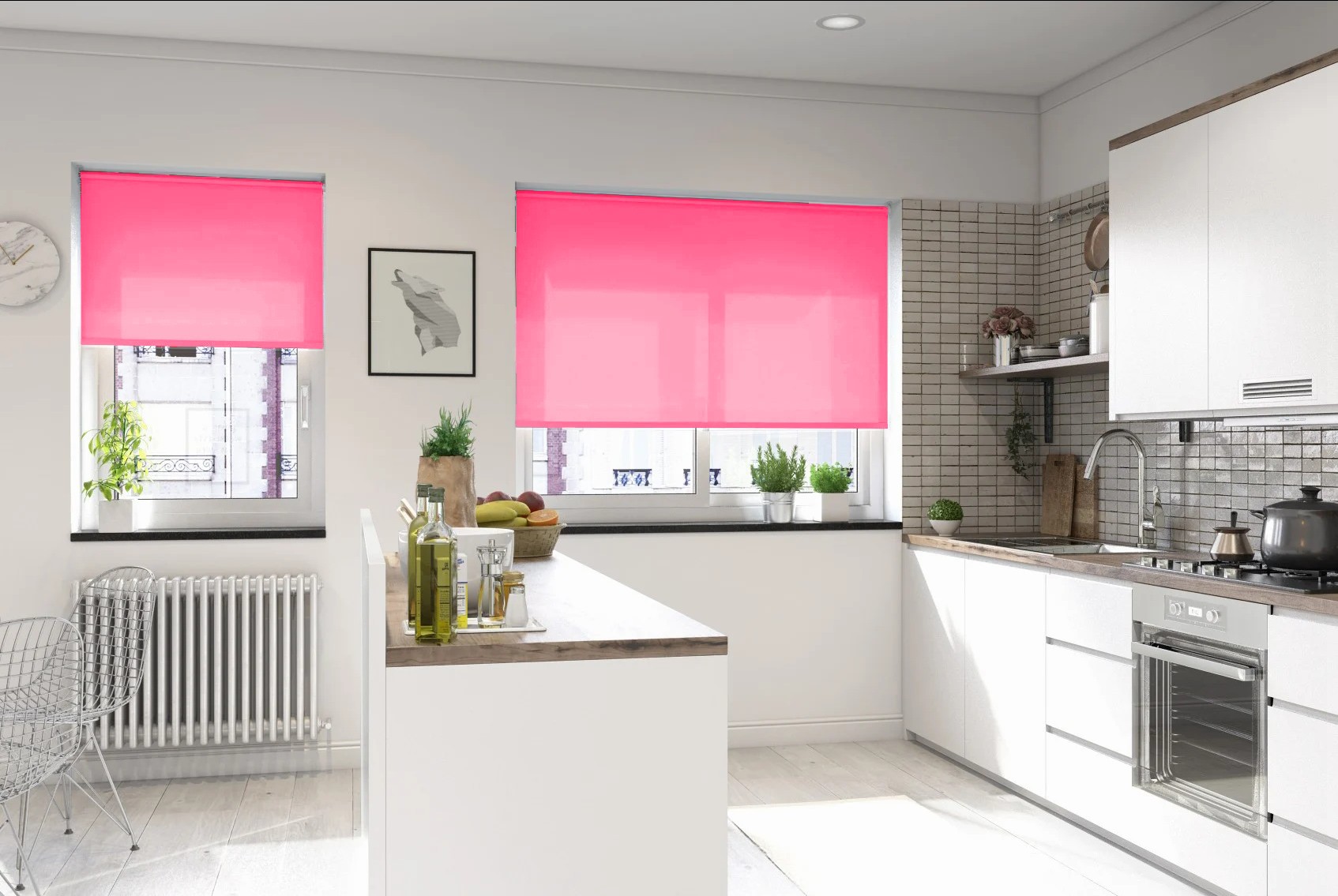 catania dimout pink easytwist no drill roller blind