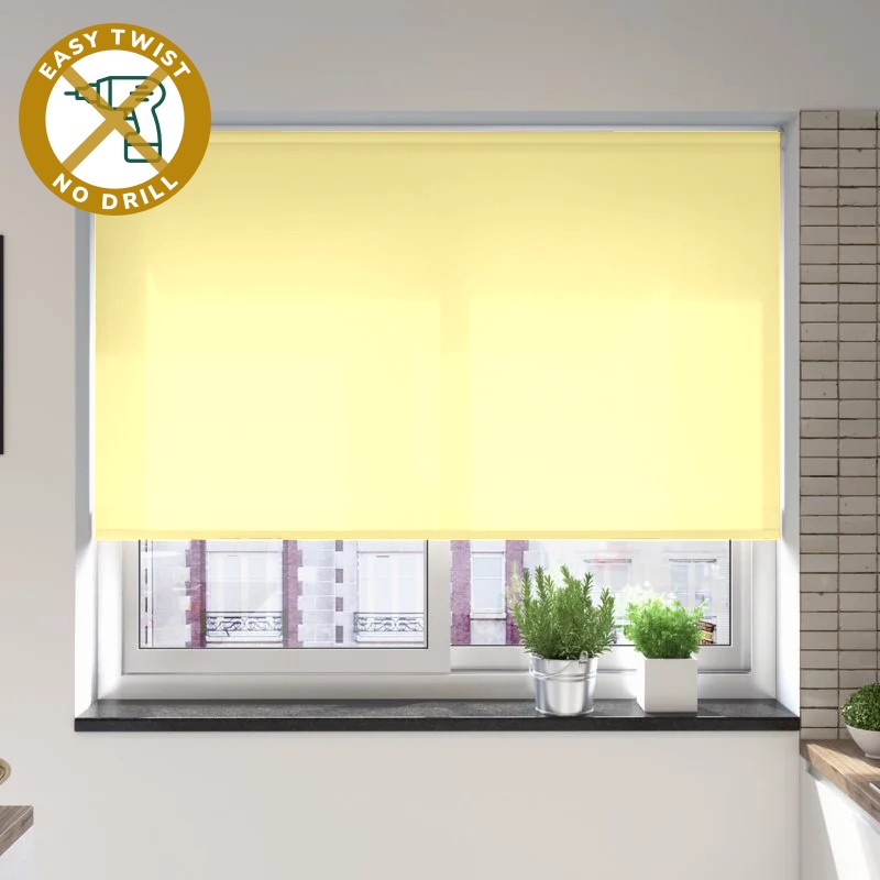 Catania Dimout Primrose EasyTwist No Drill Roller Blind