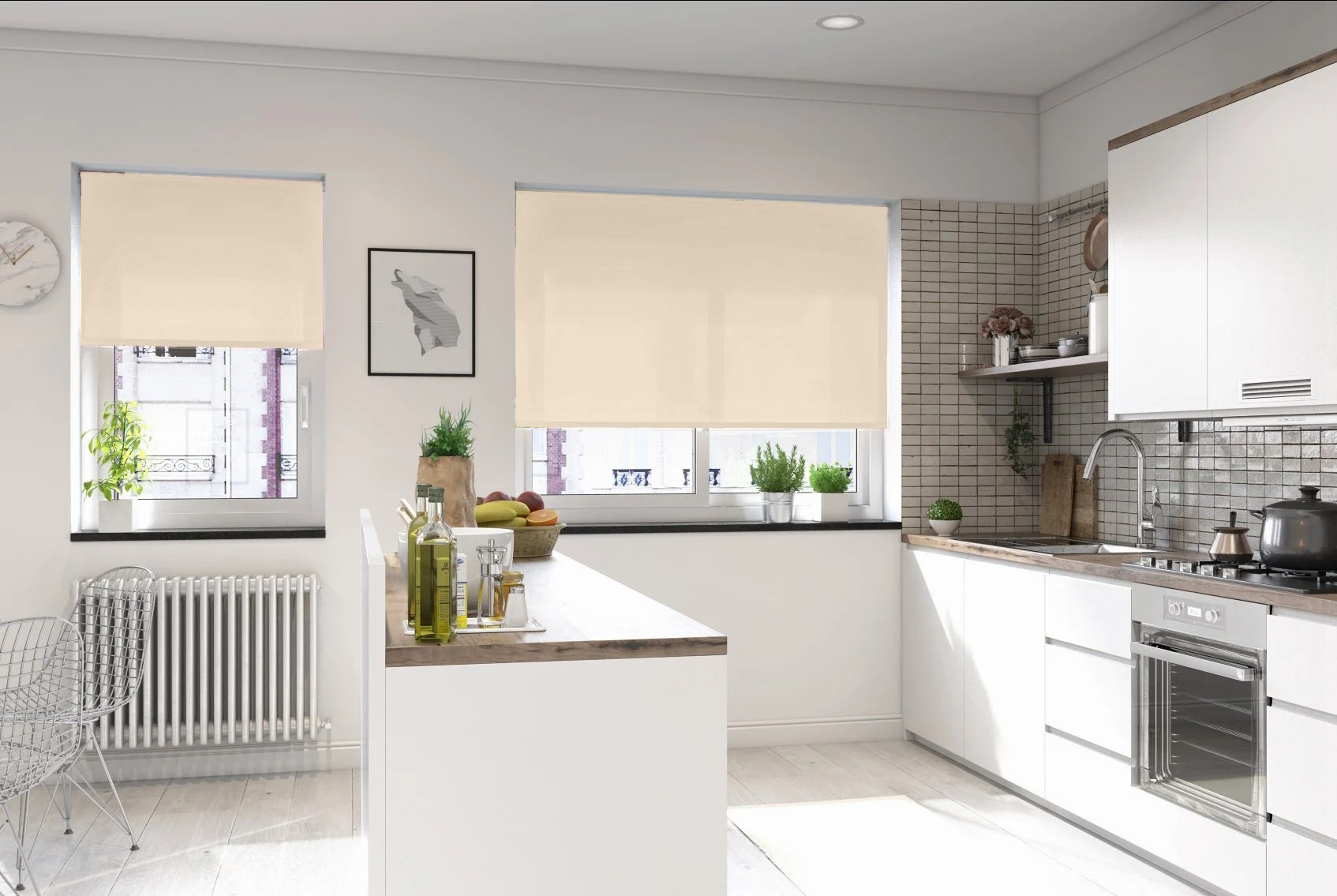 catania dimout sandstone easytwist no drill roller blind