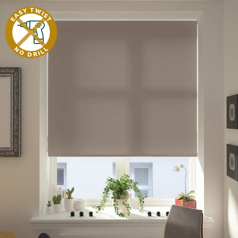 Catania Dimout Stone EasyTwist No Drill Roller Blind