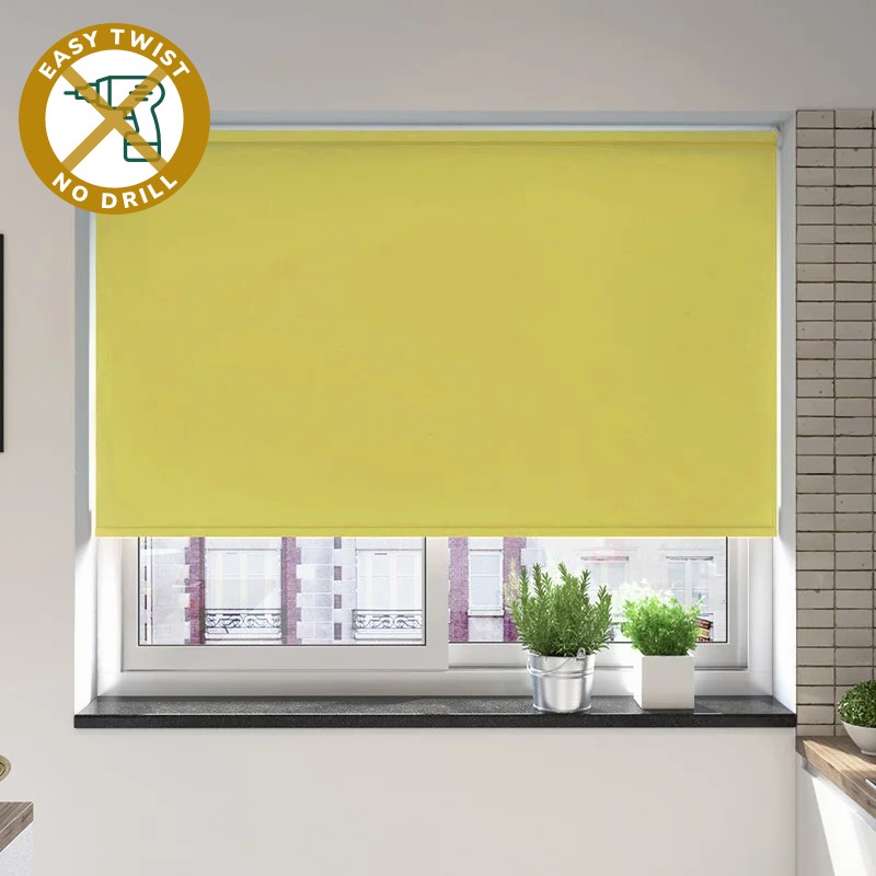 Milano Blackout Apple EasyTwist No Drill Roller Blind