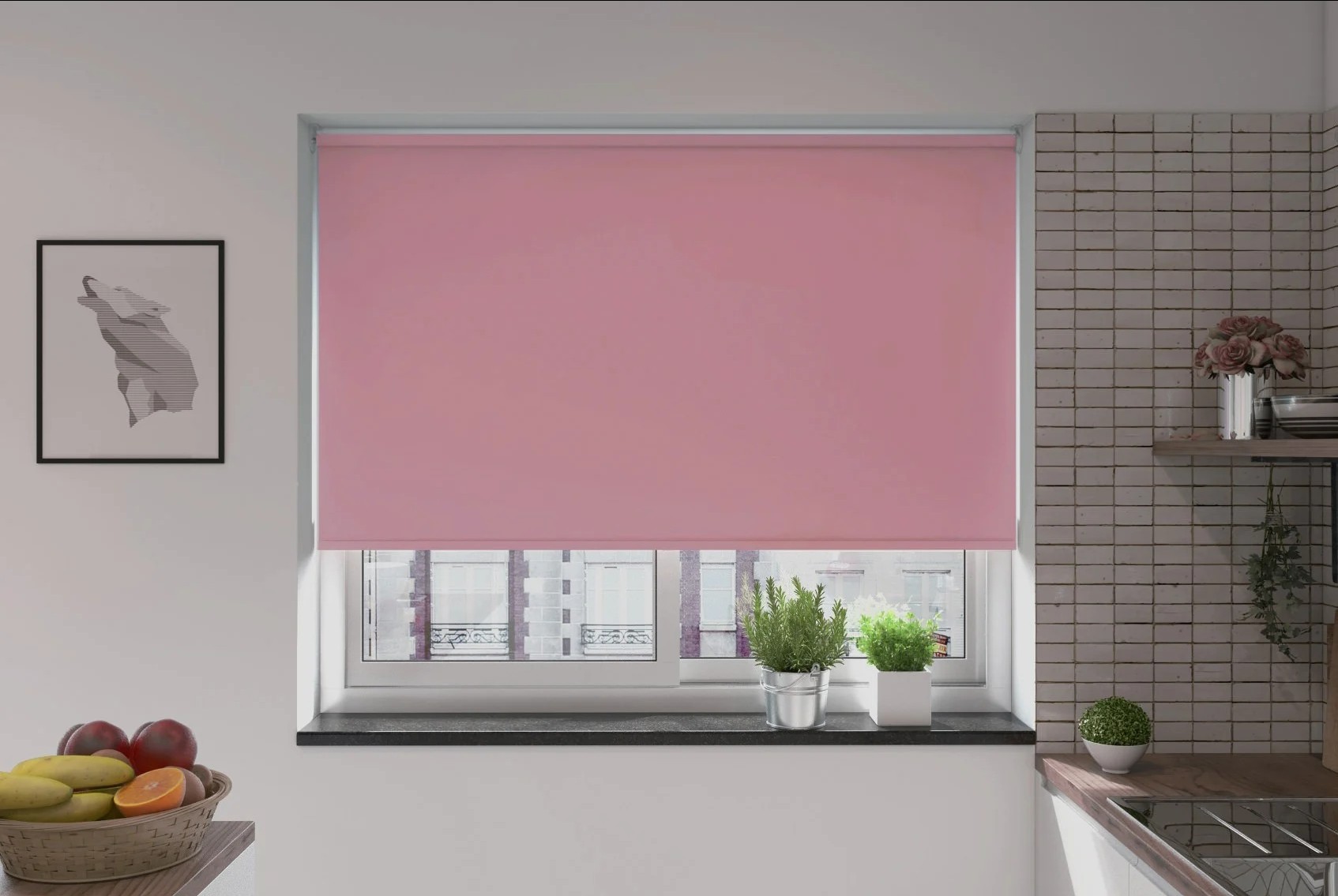 milano blackout lilac easytwist no drill roller blind