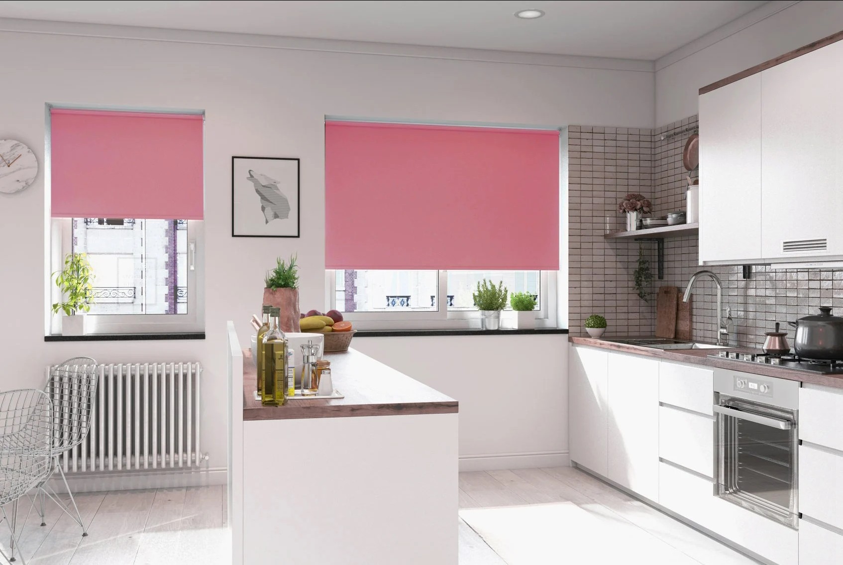milano blackout lilac easytwist no drill roller blind
