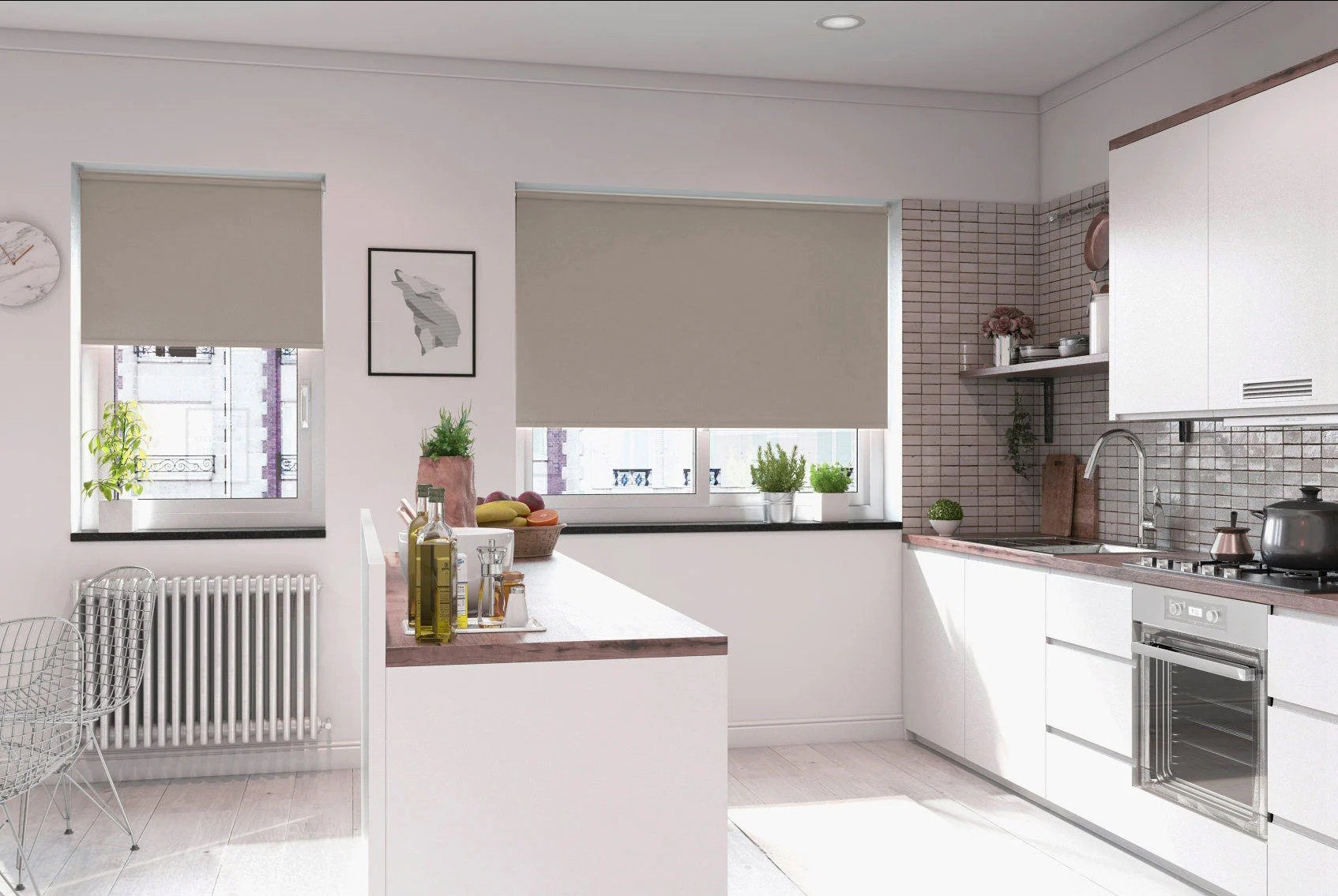 reclaim blackout driftwood easytwist no drill roller blind