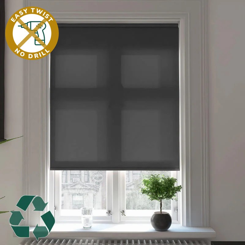 Reclaim Dimout Carbon EasyTwist No Drill Roller Blind