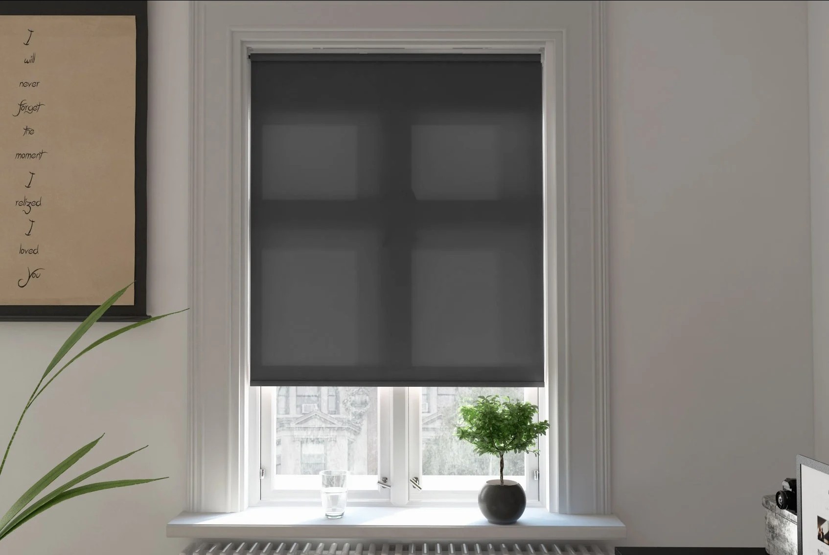 reclaim dimout carbon easytwist no drill roller blind