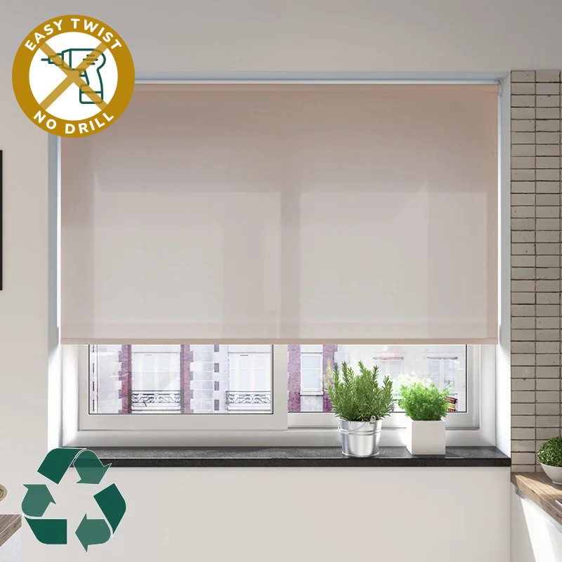 Reclaim Dimout Dust EasyTwist No Drill Roller Blind