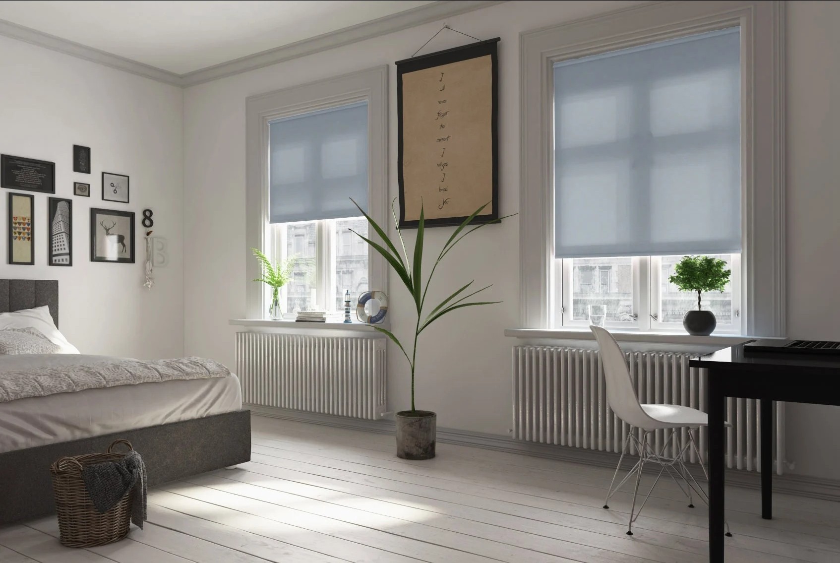 reclaim dimout space grey easytwist no drill roller blind