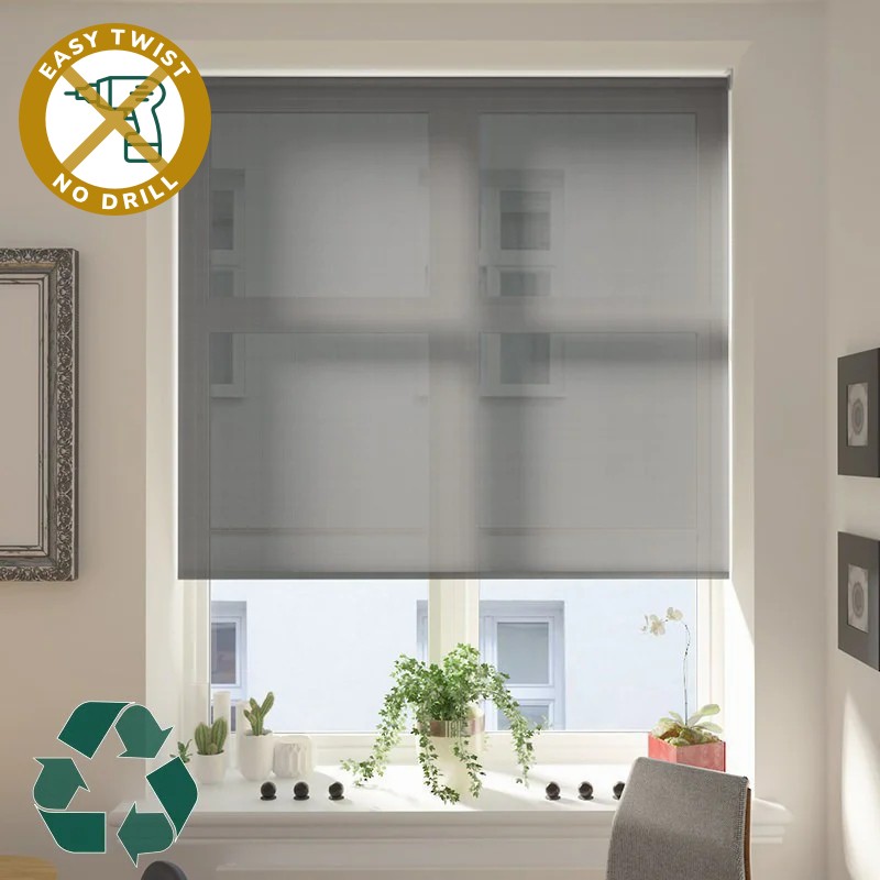 Reclaim Reflect Screen Storm EasyTwist No Drill Roller Blind