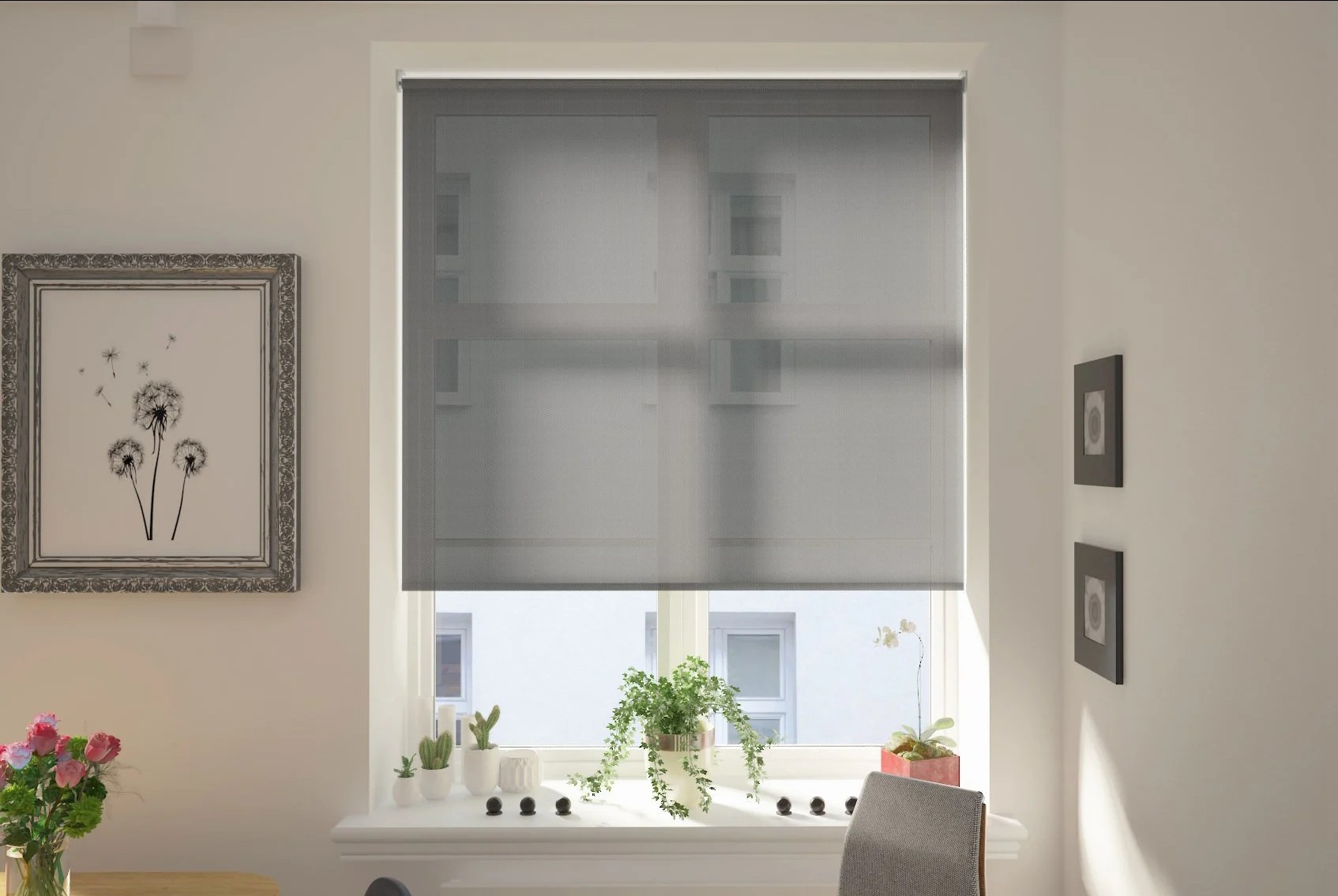 reclaim reflect screen storm easytwist no drill roller blind