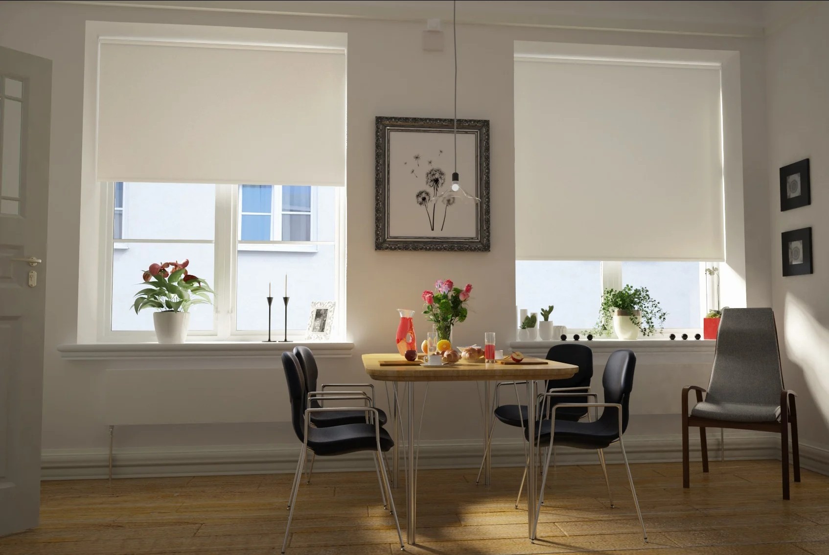 toscana blackout beige easytwist no drill roller blind