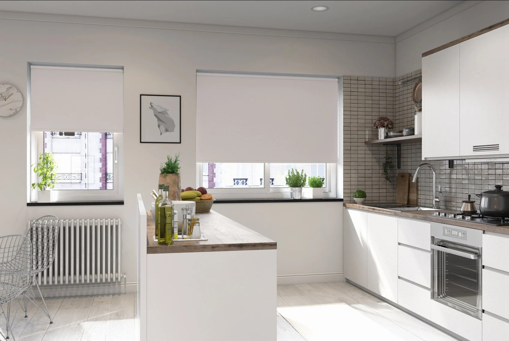 toscana blackout grey easytwist no drill roller blind