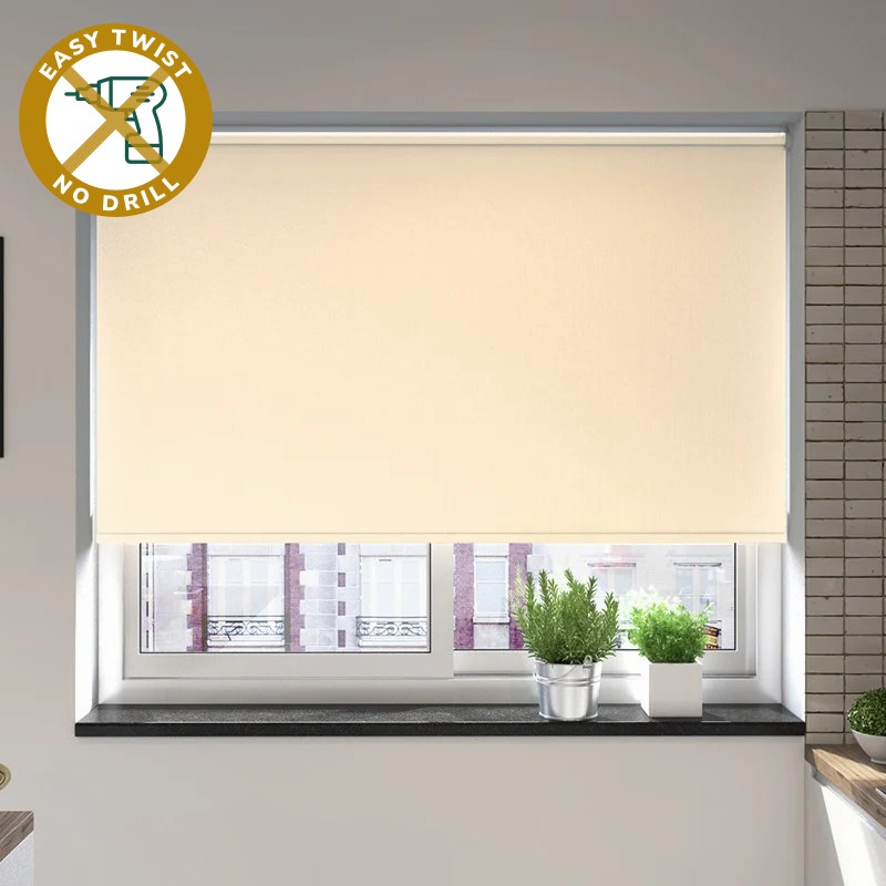 Toscana Blackout Magnolia EasyTwist No Drill Roller Blind