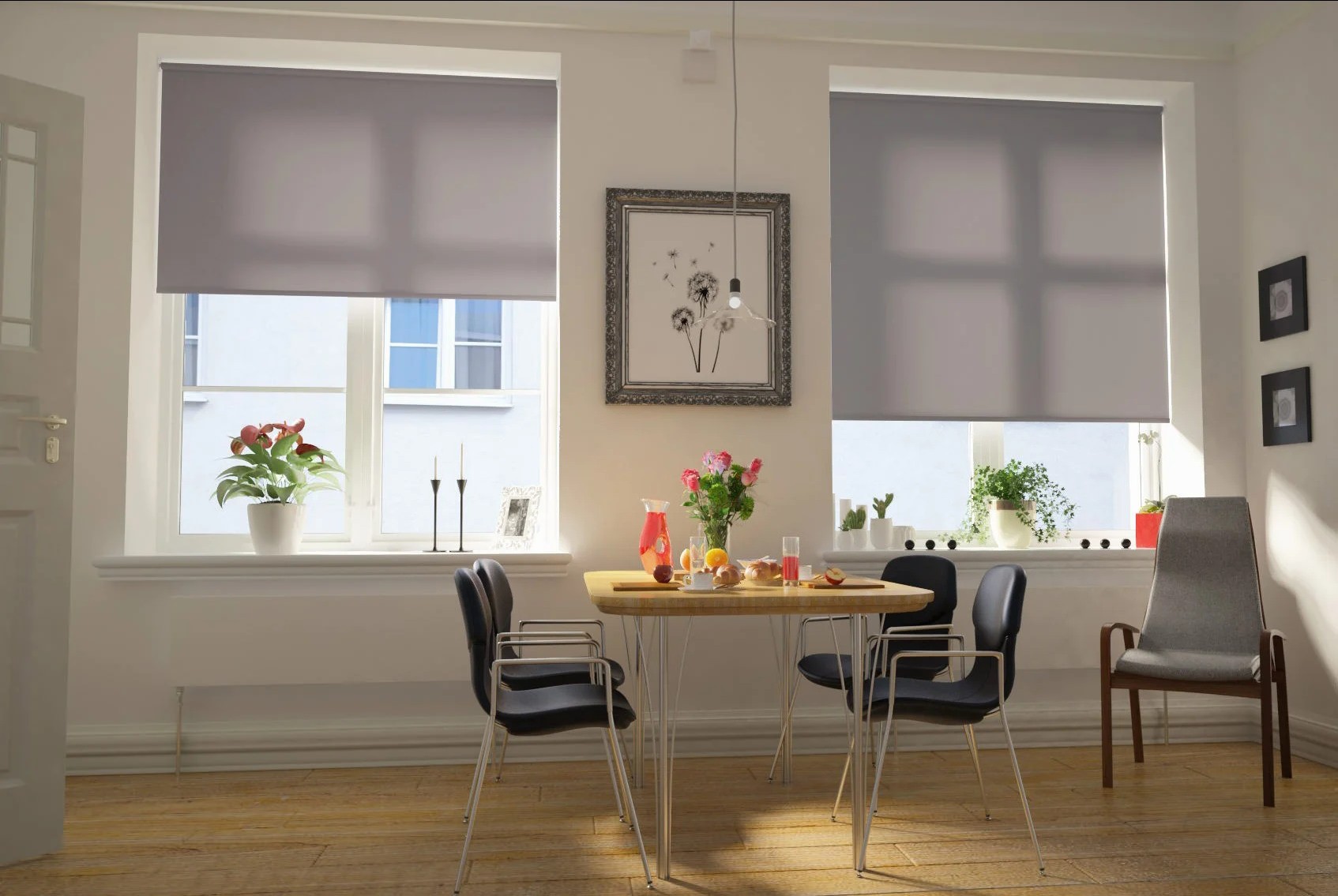 verona dimout graphite easytwist no drill roller blind