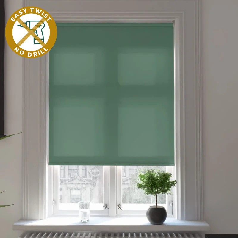 Verona Dimout Lawn EasyTwist No Drill Roller Blind