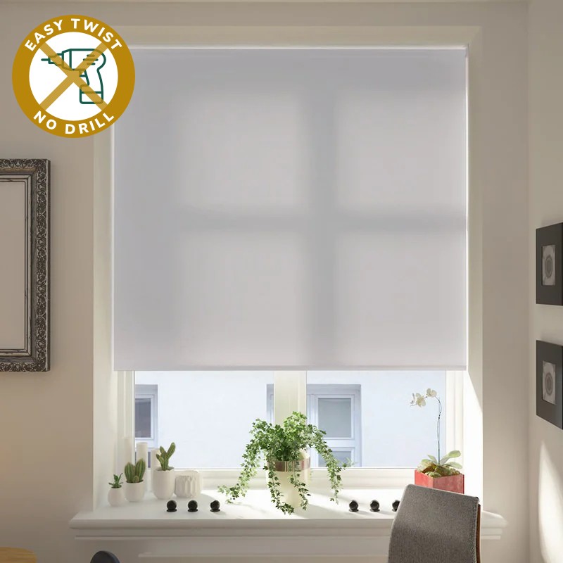 Verona Dimout Mist EasyTwist No Drill Roller Blind