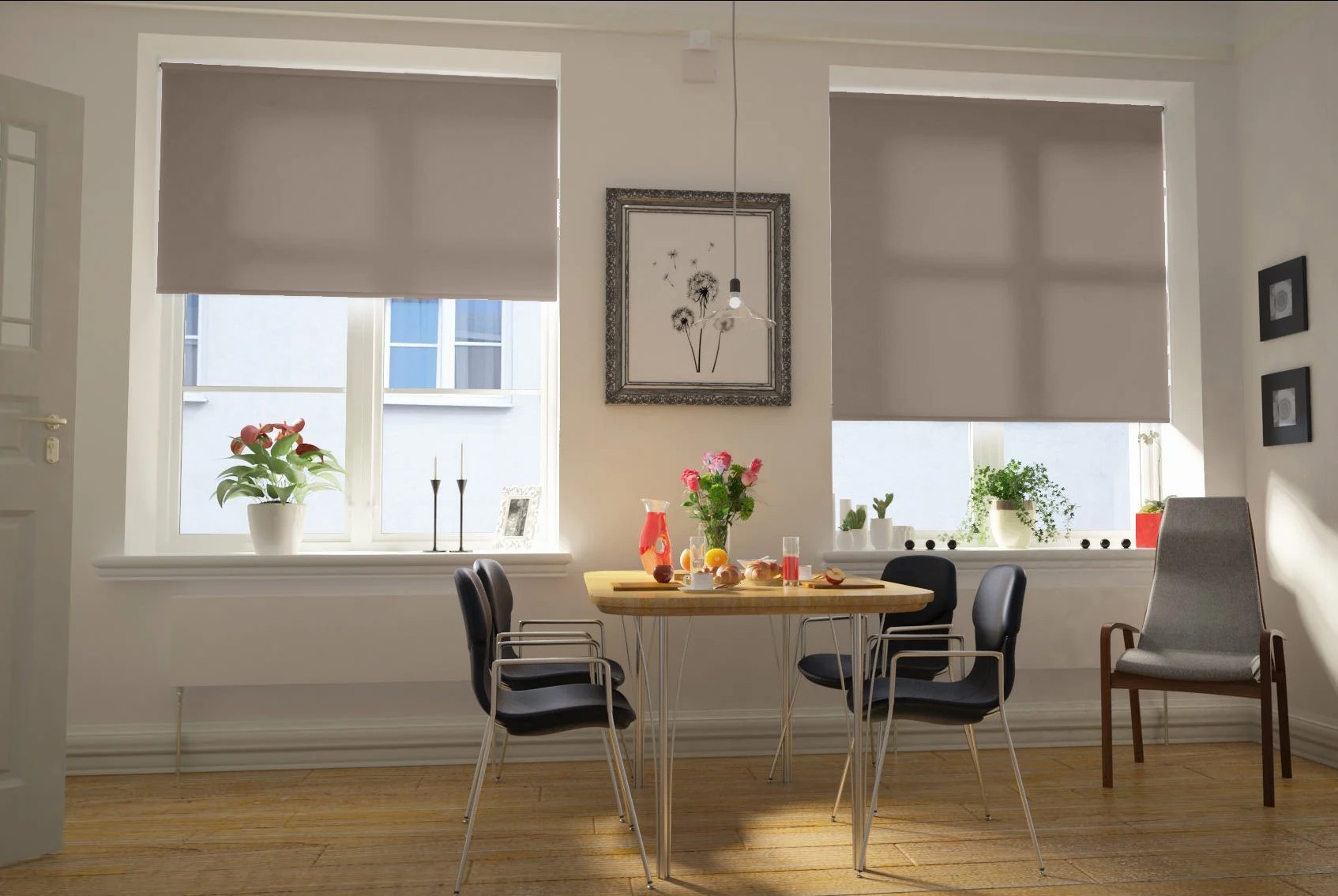 verona dimout stone easytwist no drill roller blind