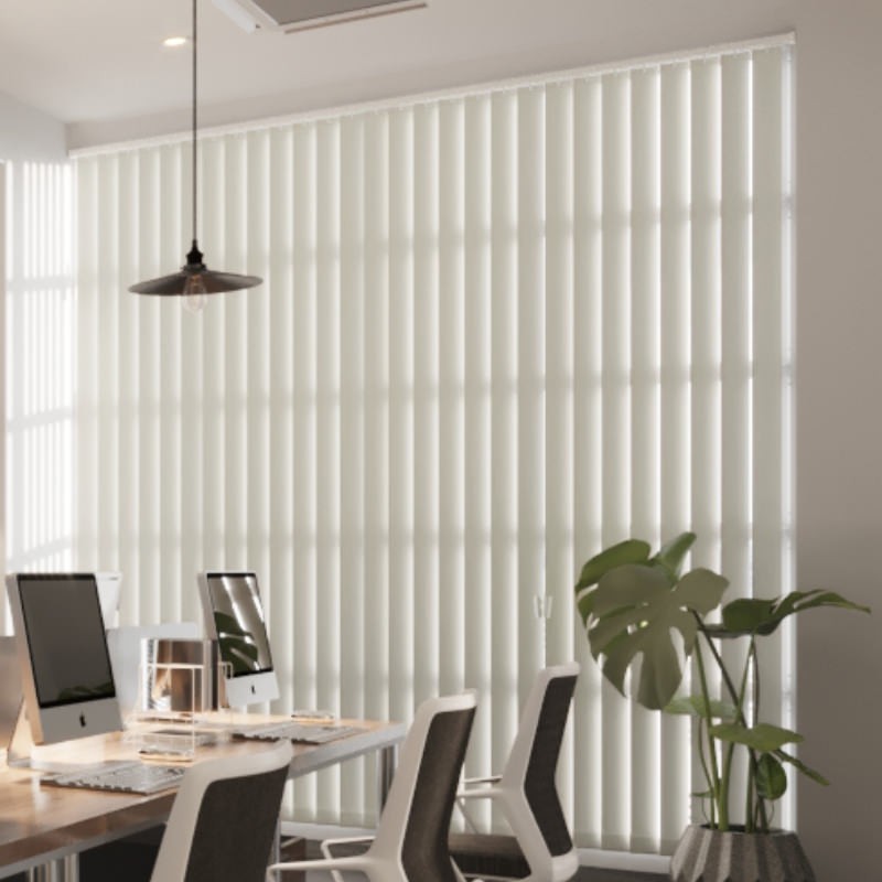 Commercial FR Frost Dimout Vertical Blind