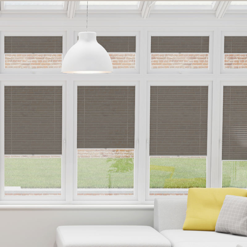 Prestige Grey Pleated Conservatory Blind