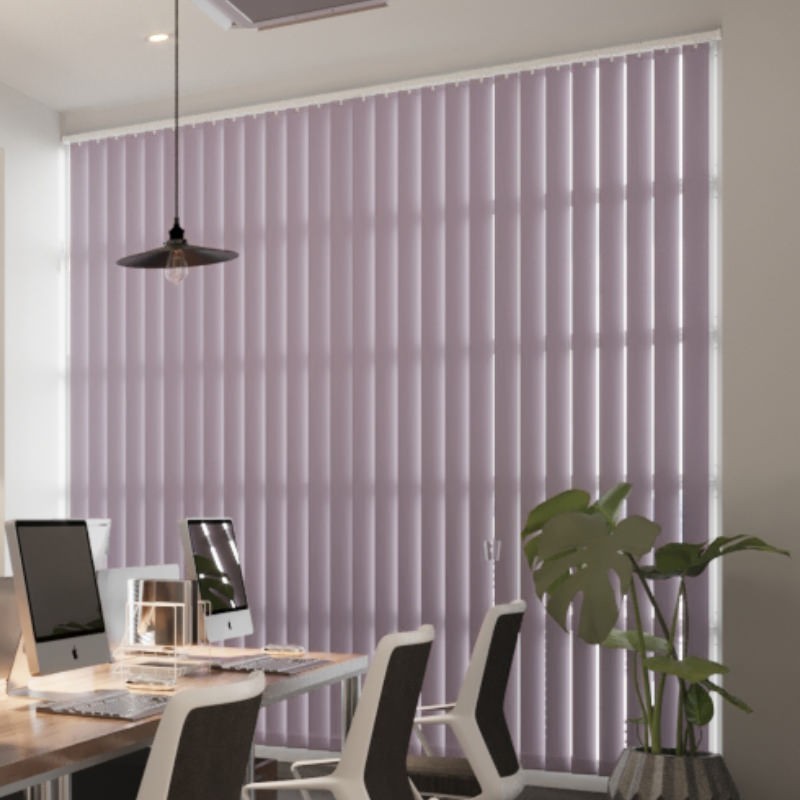 Commercial FR Heather Dimout Vertical Blind