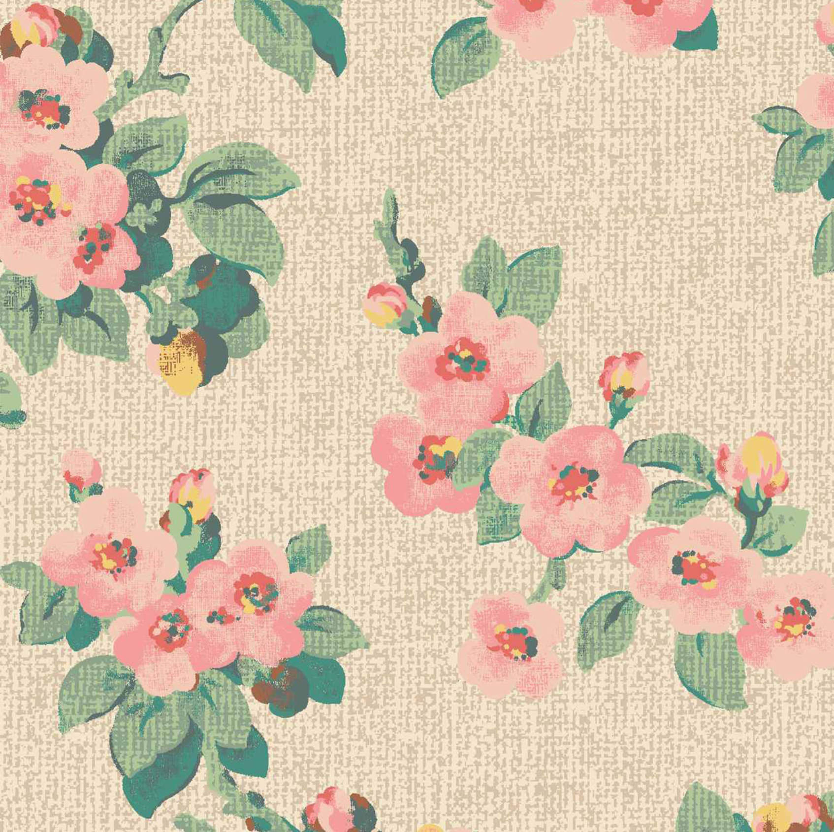 Cath Kidston Mayfield Blossom Blush Dimout Roller Blind
