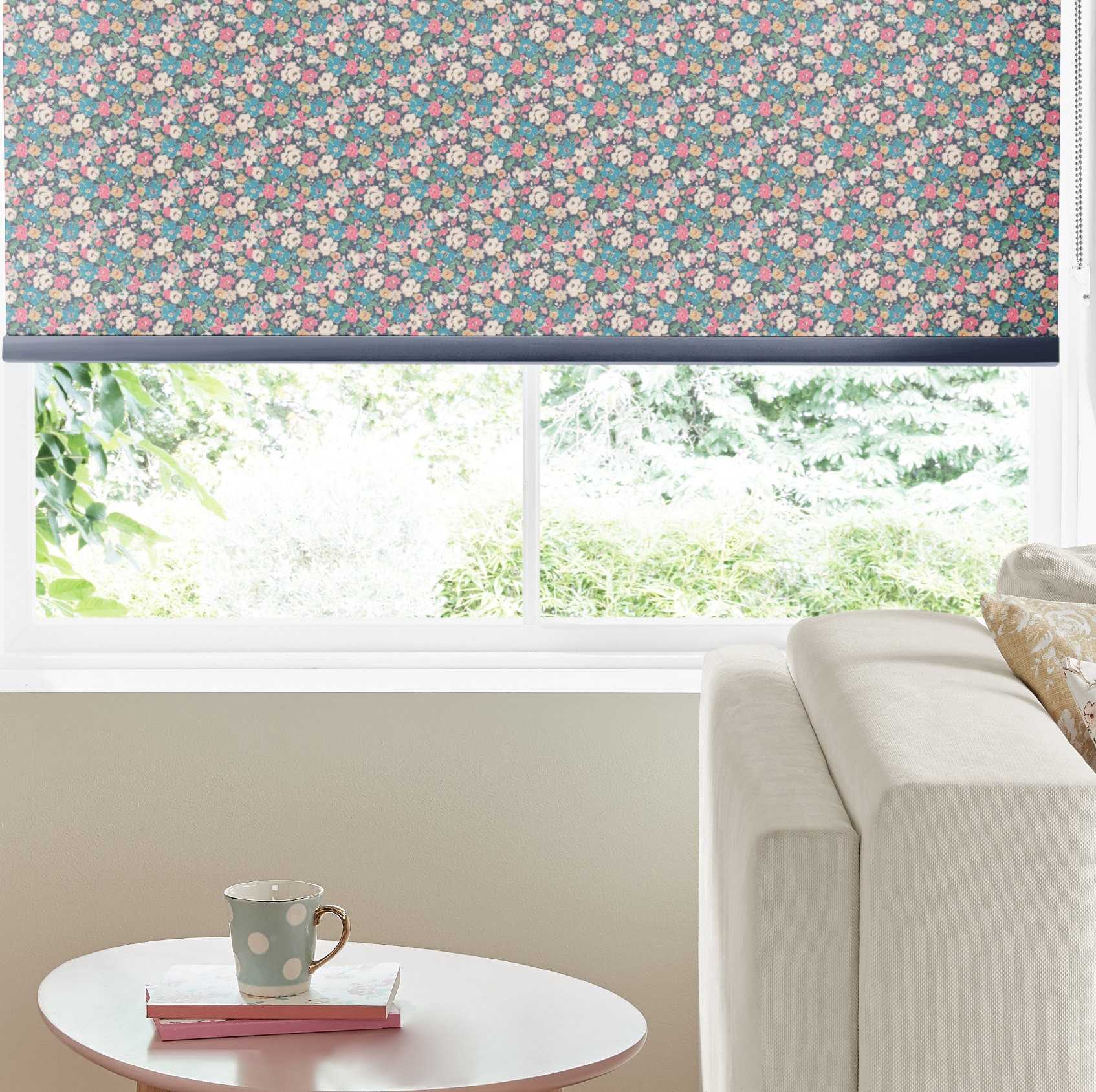 Cath Kidston Mews Ditsy Navy Dimout Roller Blind