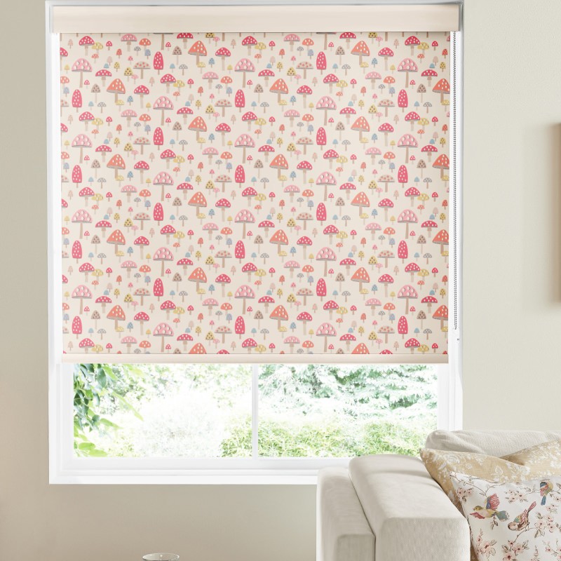 Cath Kidston Mini Mushroom Dimout Roller Blind