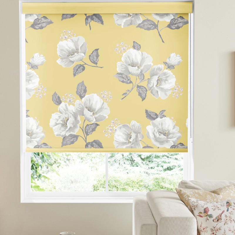 Cath Kidston Wild Poppies Citrine Blackout Roller Blind