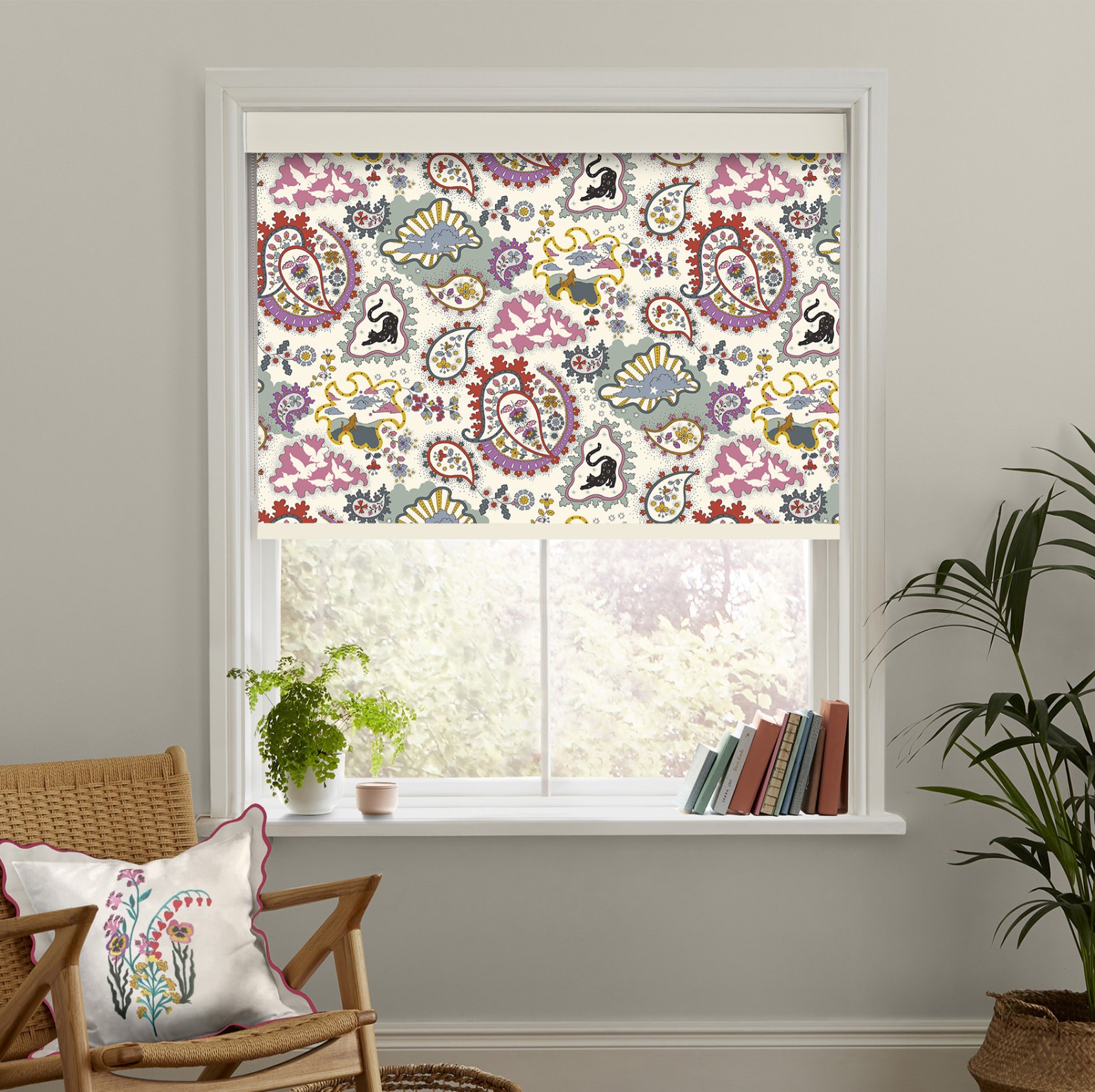 Cath Kidston Paisley Dimout Roller Blind