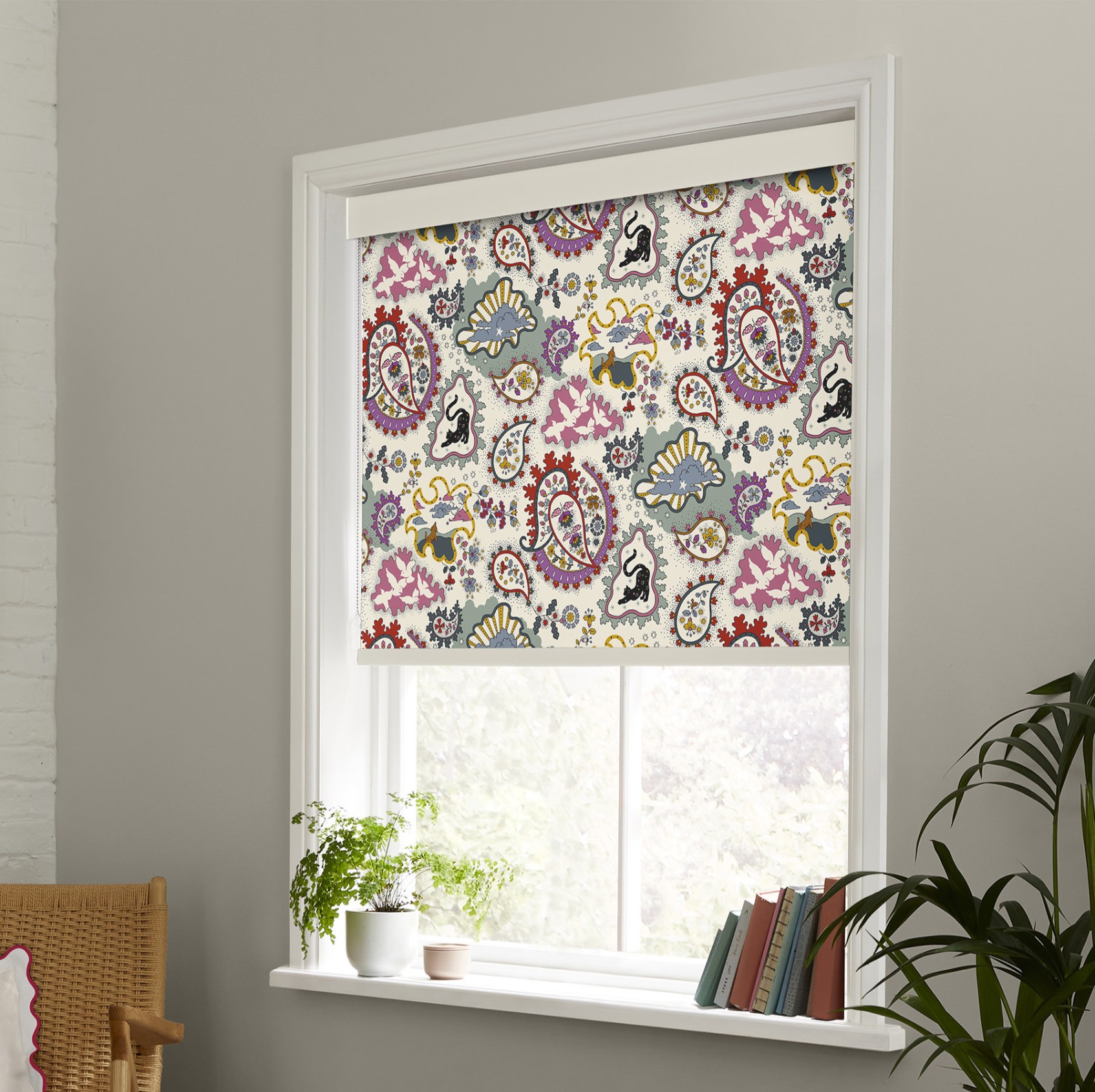 Cath Kidston Paisley Dimout Roller Blind