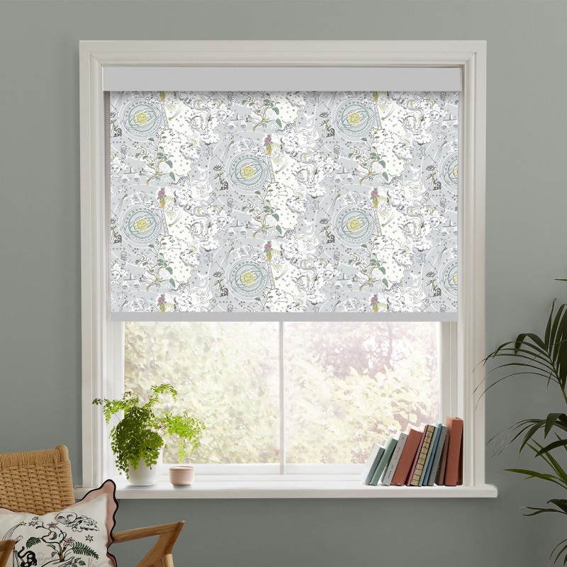 Cath Kidston Power to the Peaceful Mint Blackout Roller Blind