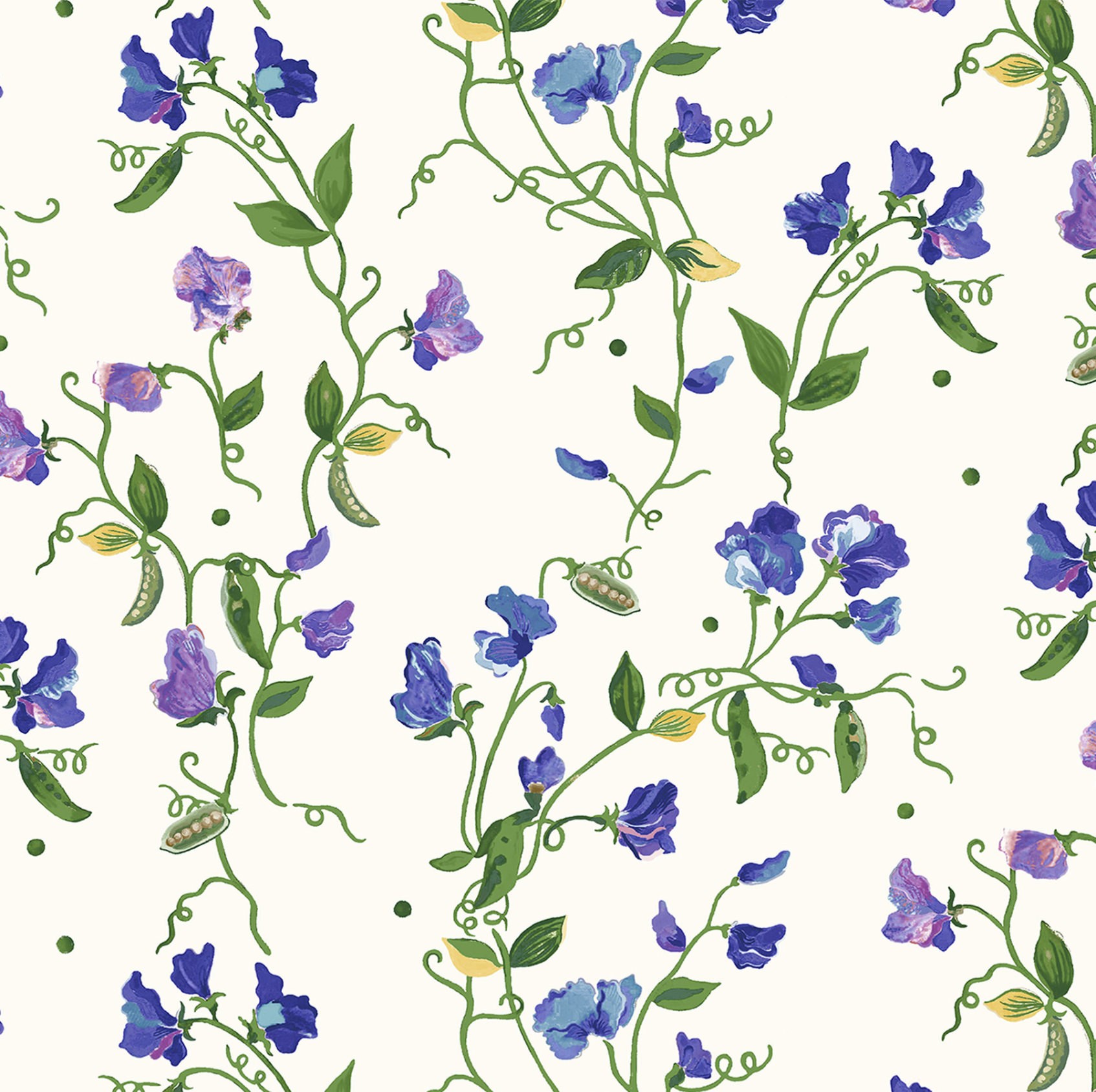 Cath Kidston Sweet Pea Purple Blackout Roller Blind