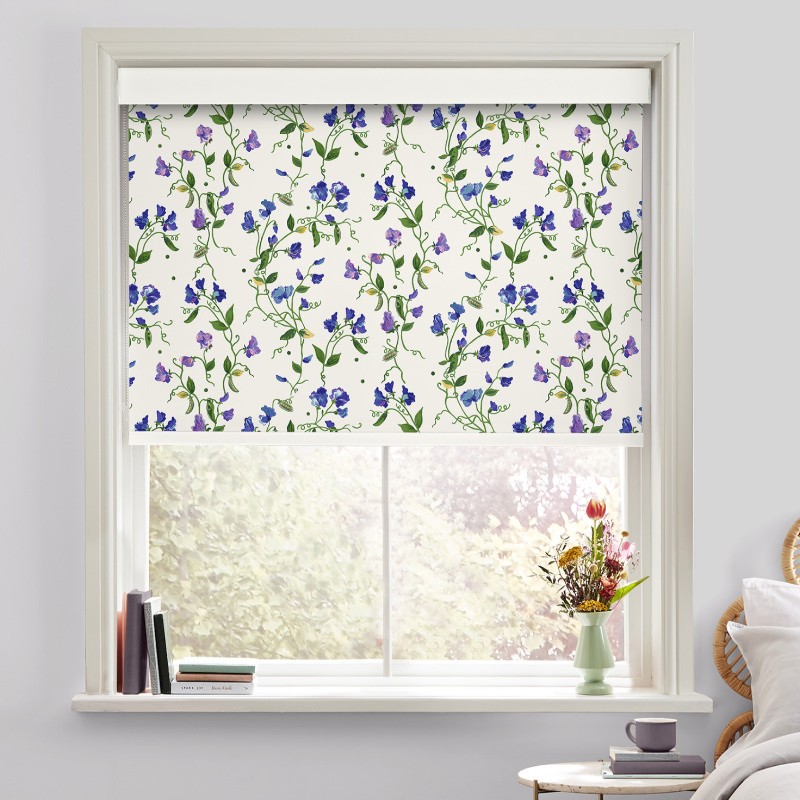 Cath Kidston Sweet Pea Purple Blackout Roller Blind