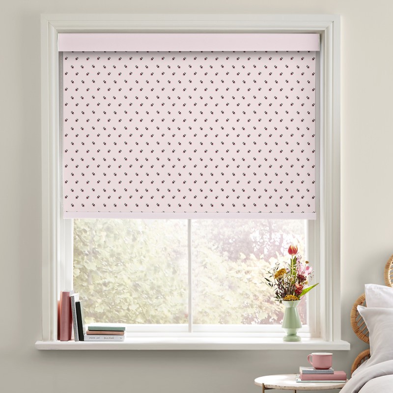 Cath Kidston Rose Bud Light Pink Blackout Roller Blind