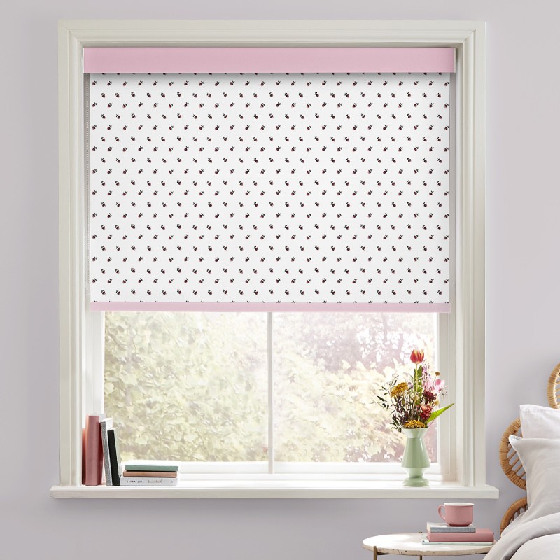 Cath Kidston Rose Bud White Dimout Roller Blind