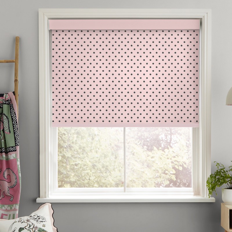 Cath Kidston Spot Pink Blackout Roller Blind