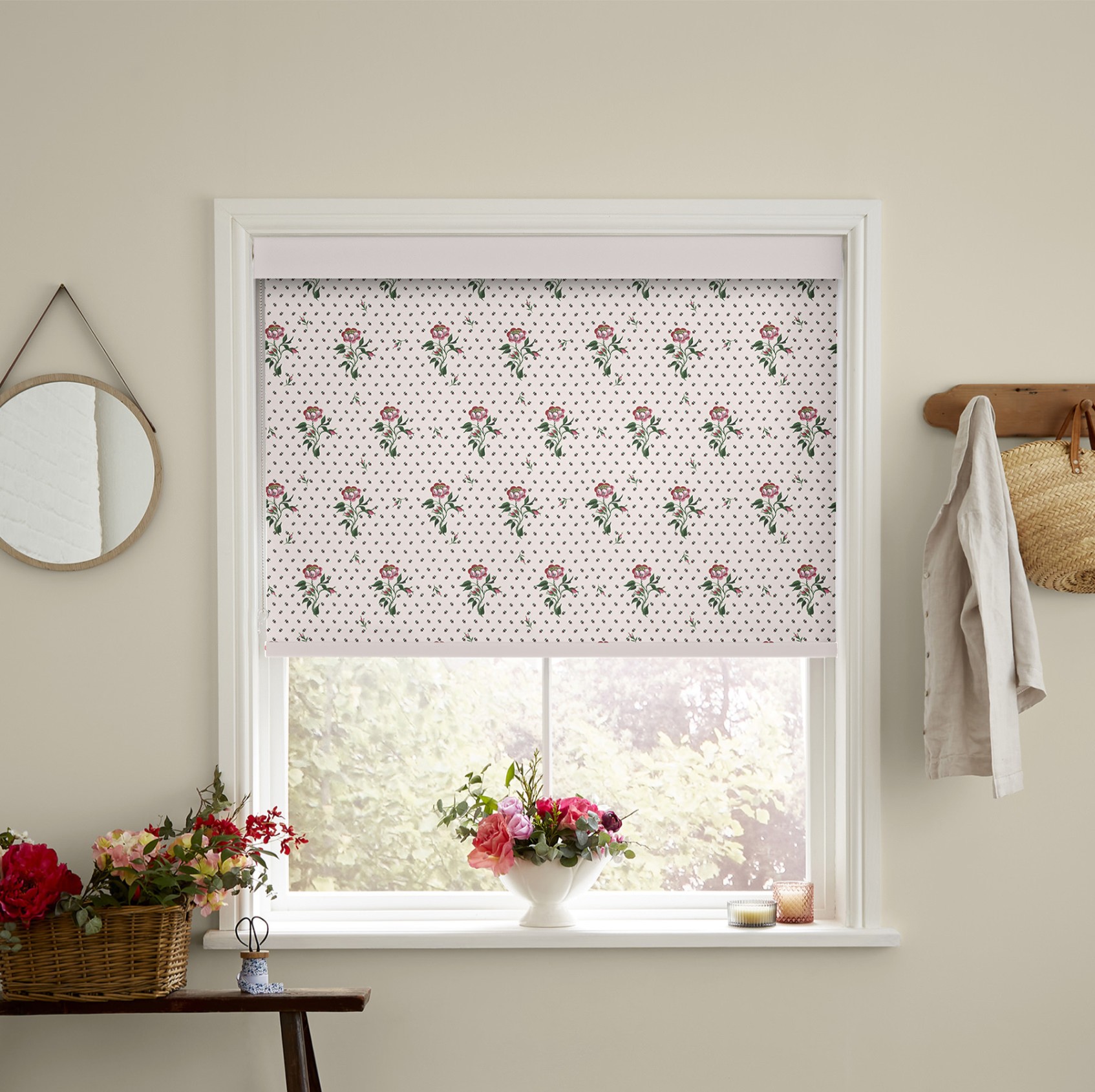 Cath Kidston Love Letter Rose Blackout Roller Blind