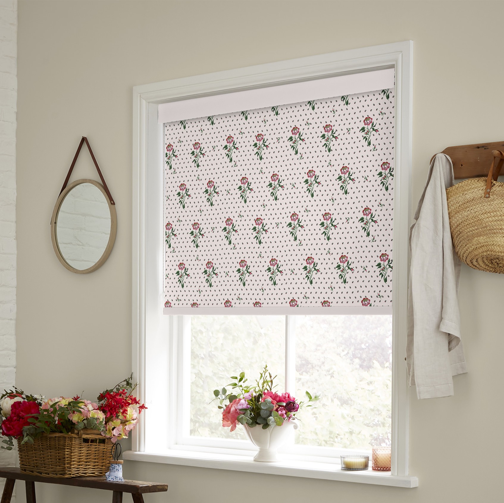 Cath Kidston Love Letter Rose Blackout Roller Blind