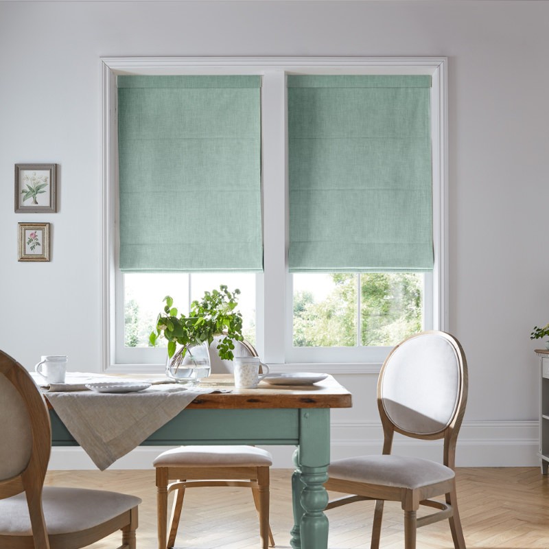 Laura Ashley Easton Grey Green Roman Blind