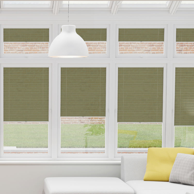 Prestige Light Green Pleated Conservatory Blind