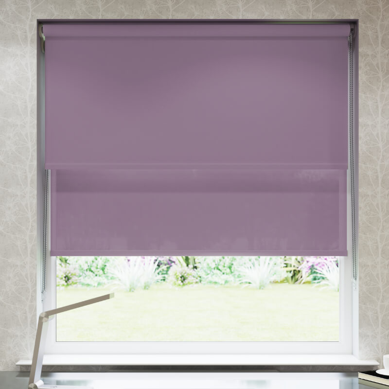 Lilac Double Roller Blind