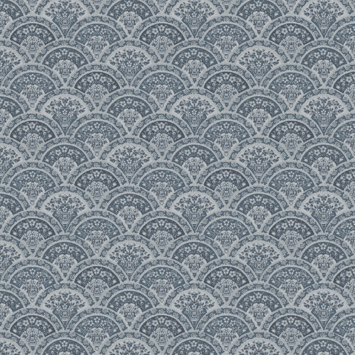 Laura Ashley Musica Velvet Dusky Seaspray Roman Blind