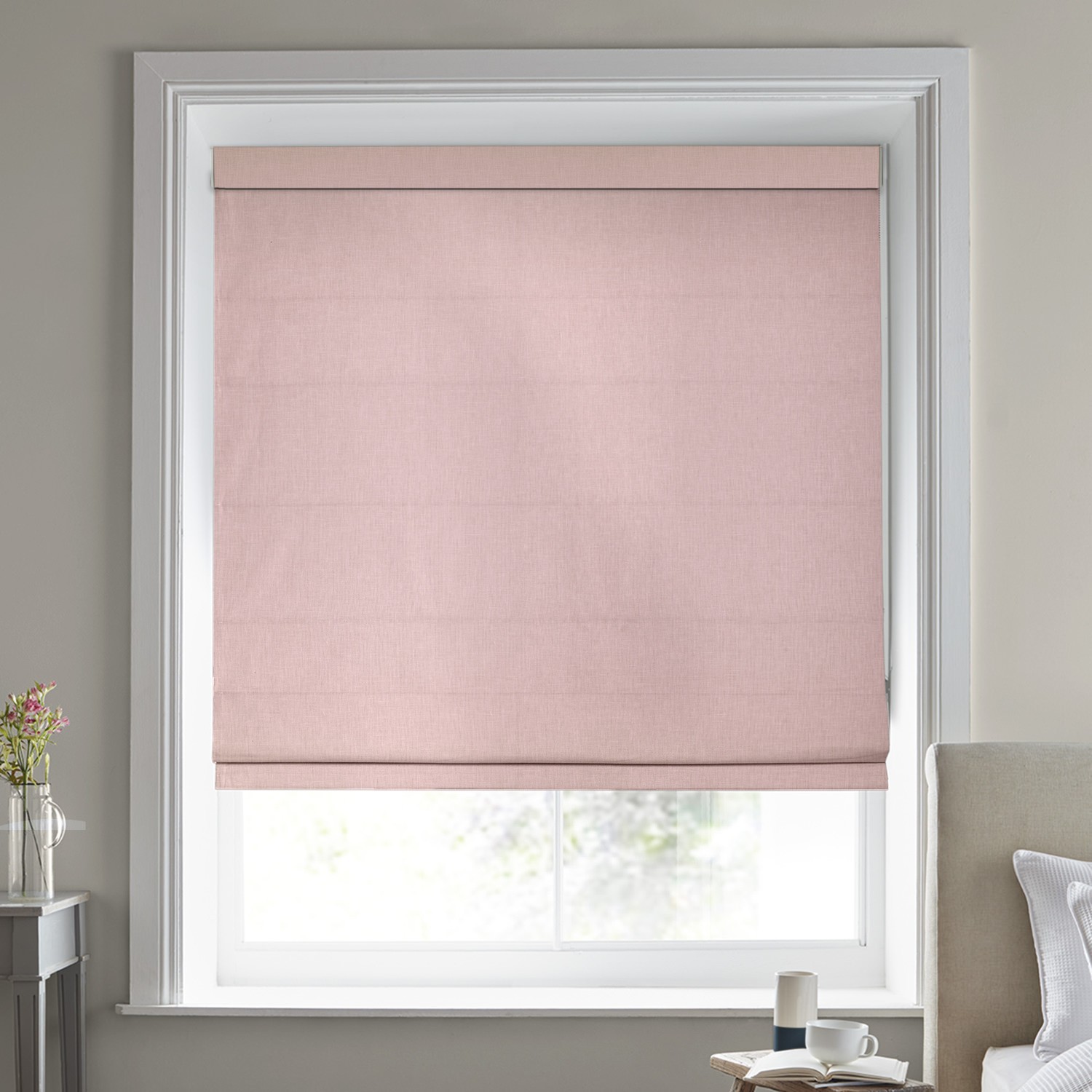 Laura Ashley Easton Blush Roman Blind