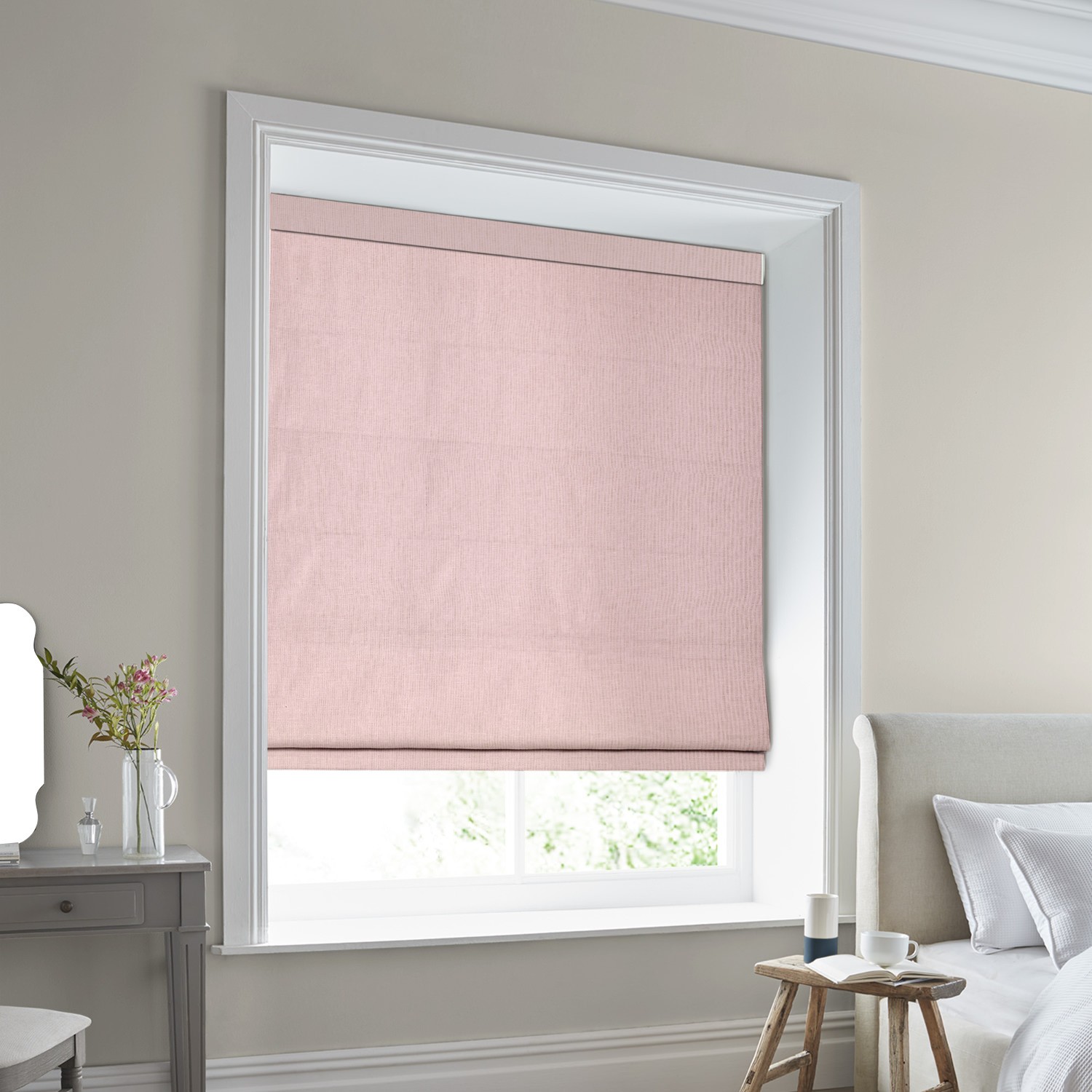 Laura Ashley Easton Blush Roman Blind