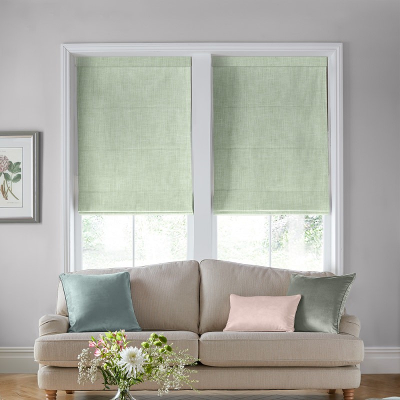 Laura Ashley Easton Sage Roman Blind